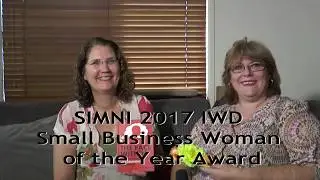 SIMNI 2017 Small Business Woman Of The Year Award