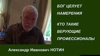 БОГ ЦЕЛУЕТ НАМЕРЕНИЯ. КТО ТАКИЕ ВЕРУЮЩИЕ ПРОФЕССИОНАЛЫ? Александр Нотин