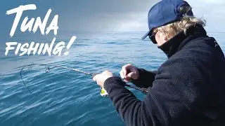 CATCHING BLUEFIN TUNA OFF MANDURAH - Glass Off - Almost Spooled!