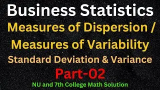 Measures of Dispersion | Business Statistics | Measures of Variability | Mean | SD | CV (Part-2)