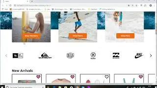 Axure Surf Shop Mockup
