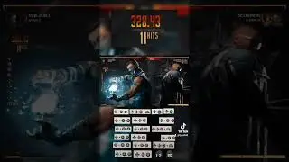 sub darrius loop #gaming #mk1 #subzero #tutorial #mortalkombat