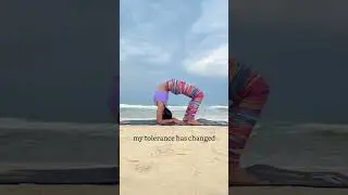 #evolving #explorepage #yoga #backbend #yogaposes #beach #beachyoga