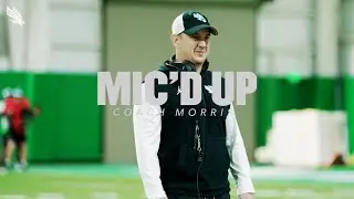 MIC'D UP: Coach Morris | Mean Green FB