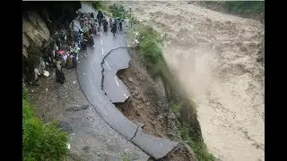 Danger!! Accidental zone river flow, Manali-2018