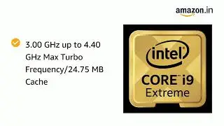 Amazon in  Buy Intel&reg; Core&trade; i9 9980XE Extreme Edition Processor 24 75M Cache, up to 4 50 GHz Online