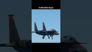 F-15E Strike Eagle Deploys Landing Gear in Epic Close-Up! 🔥
