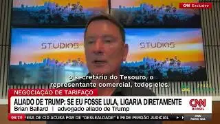 Brian Ballard, advogado pr&oacute;ximo a Trump, diz que, se fosse Lula, ligaria para o presidente Trump.