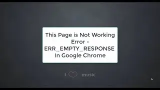 Google Chrome Error This website is not working Fix 100% work