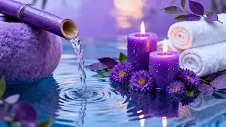Spa Piano and Gentle Water Flow 💧 Relaxation Calming Music for Sleep Meditation and Healing