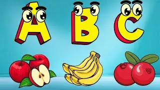 Phonics Song - ABC Fruits Song | A is for Apricot | Toddlers learning alphabet A to Z | ABC Song