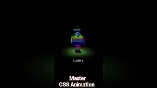 #10/500 - CSS Loader - Broken cubes CSS Animation