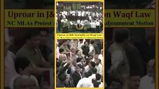 #uproar in J&K #assembly on #waqflaw #NC MLAs Protest Against Speaker on #waqfamendmentact
