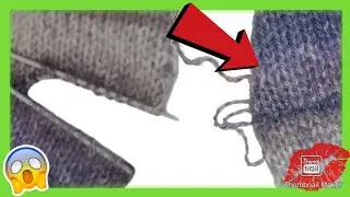 😍 Как зашить дырку на свитере 🧶