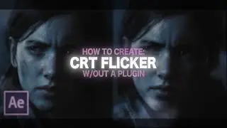 crt flicker (no plugin required) | after effects