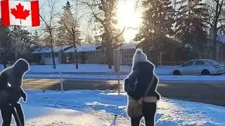 C&oacute;mo nos toca sobrevivir el clima aqu&iacute; en 🇨🇦 Clima mortal😱🙊👀👋 