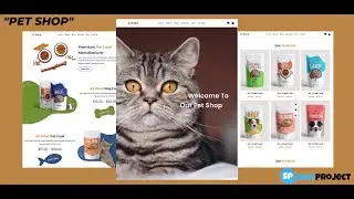 Responsive Pet Service Shop Website Design Template Using HTML CSS & JavaScript