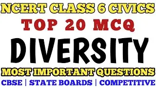 Best MCQ Class 6 Understanding Diversity | Ncert Class 6 Chapter 1 Civics #class6civics