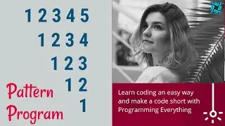 Python pattern printing program 10 | in Hindi | learn an easy method