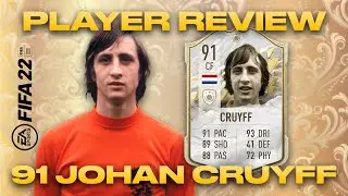 91 RATED JOHAN CRUYFF PLAYER REVIEW| SHOULD YOU BUY HIM? FIFA 22 ULTIMATE TEAM