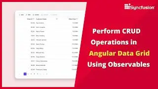 Perform CRUD Operations in Angular Data Grid Using Observables