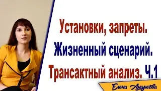 Жизненный сценарий. Родительские установки и запреты. Трансактный анализ. Часть 1