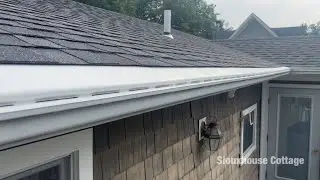 Amerimax Vinyl Gutter Guard Install - DIY #gutterguards #Amerimax #HomeDepot #gutterguard 