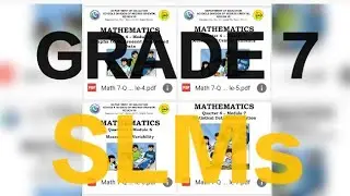 SHARING GRADE 7 SELF LEARNING MODULES OF 4TH QUARTER 📝📒
