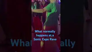 How a Sonic Expo Rave normally goes #videogame #sonic #convention #rave