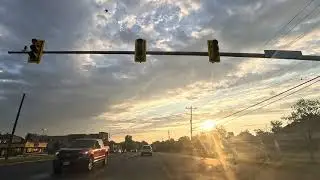 Driving on Richmond Hwy (Route 1) from Lorton to Alexandria, VA, USA
