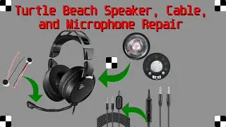 Repair - Turtle Beach Elite Atlas Headphone Speaker, Headset Cable and Microphone