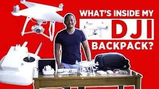 What's inside my DJI Backpack? My DJI Phantom 4 and Accessories!
