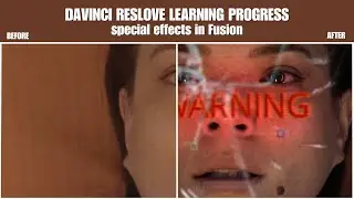 DaVinci Reslove learning progress: special effects in Fusion