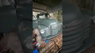 been trynna get the ol girl going #54chevy #chevroletpickup