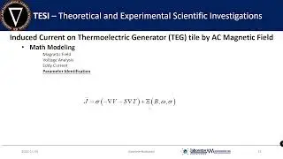 Induced Current on Thermoelectric Generator (TEG) Tile by AC Magnetic Field - PART 2