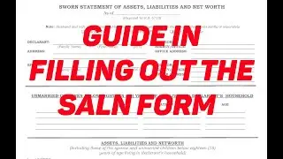Guide to Filling Out the Statement of Assets, Liabilities, and Net Worth (SALN) Form (R.A. 6713)