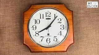 Citizen Wooden Clock 32cm Arabic Dial | シチズン 木枠 クラシック 掛け時計 | Đồng hồ Citizen khung gỗ cổ điển