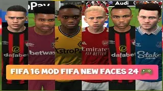 HD FACES‼️ FIFA 16 MOD 24 🎮+ MINIHEADS 😮