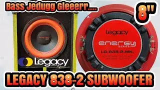 REVIEW Speaker Legacy 8 Inch 838-2 subwoofer Bass Jedugg Gleeerr