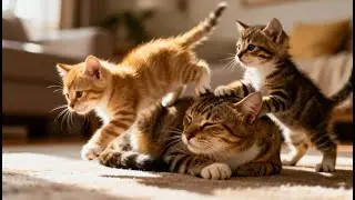 Baby kittens with their moms - pure cuddles and cuteness