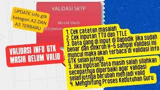Penyebab validasi info gtk masih belum valid berwarna merah
