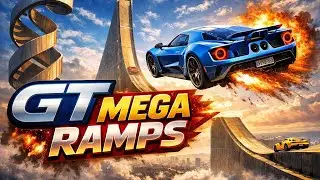 GT MEGA RAMPS | SUPERHERO CAR STUNTS MEGA RAMPS #gaming #megaramp #superhero #games 