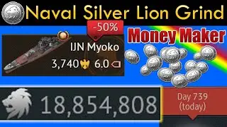 War Thunder Naval Arcade Silver Lion Grind Japan Premium IJN Myoko Battle Wager Live Stream