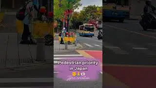 Pedestrian priority in Japan ✊🙏🇯🇵 #japan #traffic #pedestriansafety #roadsafety #respect #shorts
