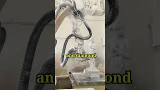 Carving Marble with Robot #stonecarving #sculpture #cncmachine