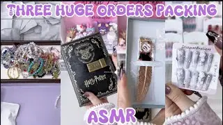 THREE HUGE ORDERS PACKING 😻✨(ASMR)||SMALL BUSINESS 