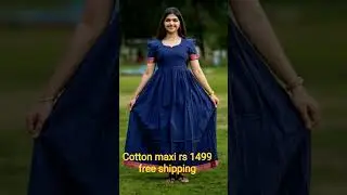 cotton maxi rs 1499 free shipping dm 9087303155#maxi #maxidress #cottonmaxi#trendyfashion #kurti
