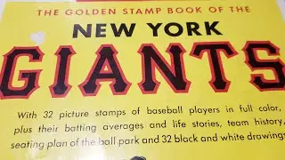 Boston Fan VR Drawing Helped Aquire 1955 Golden Stamp New York Giant Complete Album