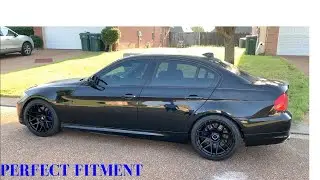 PERFECT FITMENT for E90 335i WITH STOCK SUSPENSION!!!