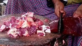 Amazing meat cutting knife skills, Fastest beef cutting full process, How to make cow meat